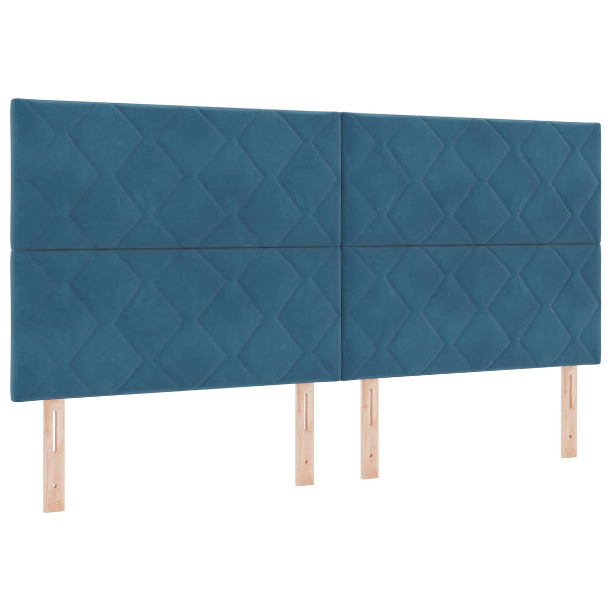 Boxspring krevet s madracem Plava 200 x 200 cm Baršun