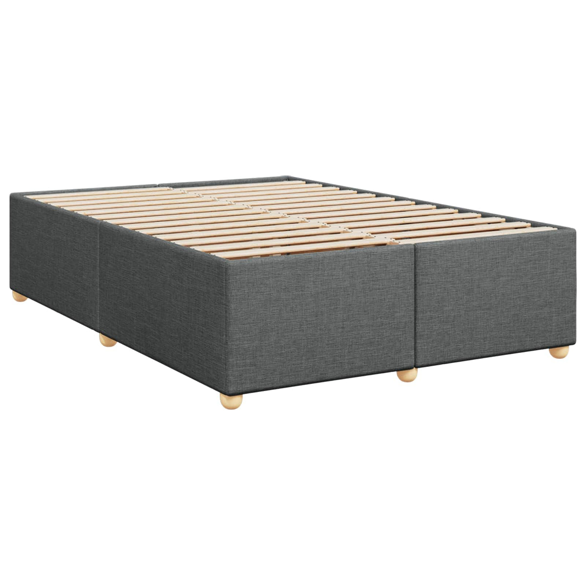 Boxspring krevet s madracem Tamnosiva 160 x 200 cm Tkanina