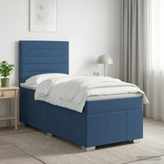 Boxspring krevet s madracem Plava 100 x 200 cm Tkanina