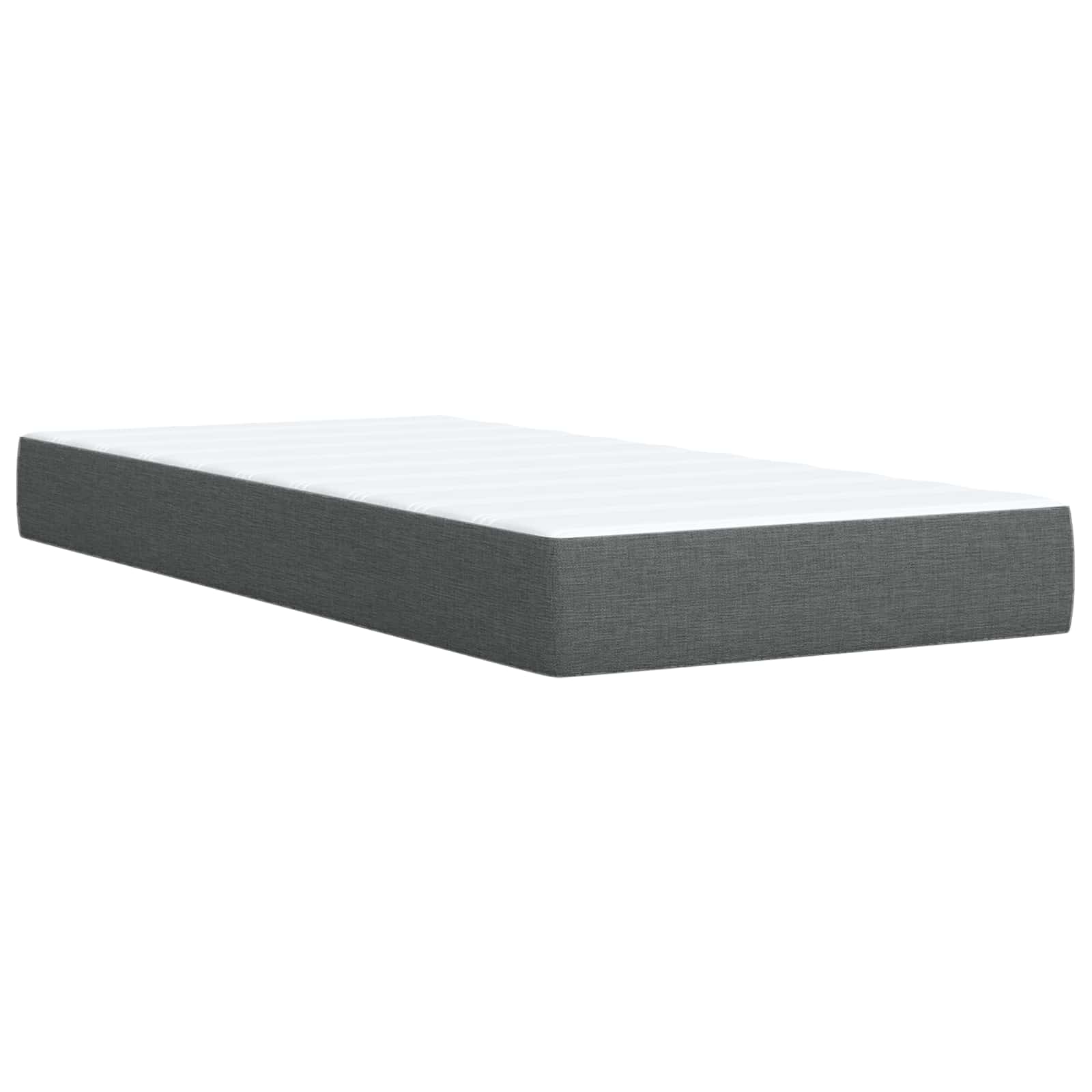 Boxspring krevet s madracem Tamnosiva 80 x 200 cm Tkanina