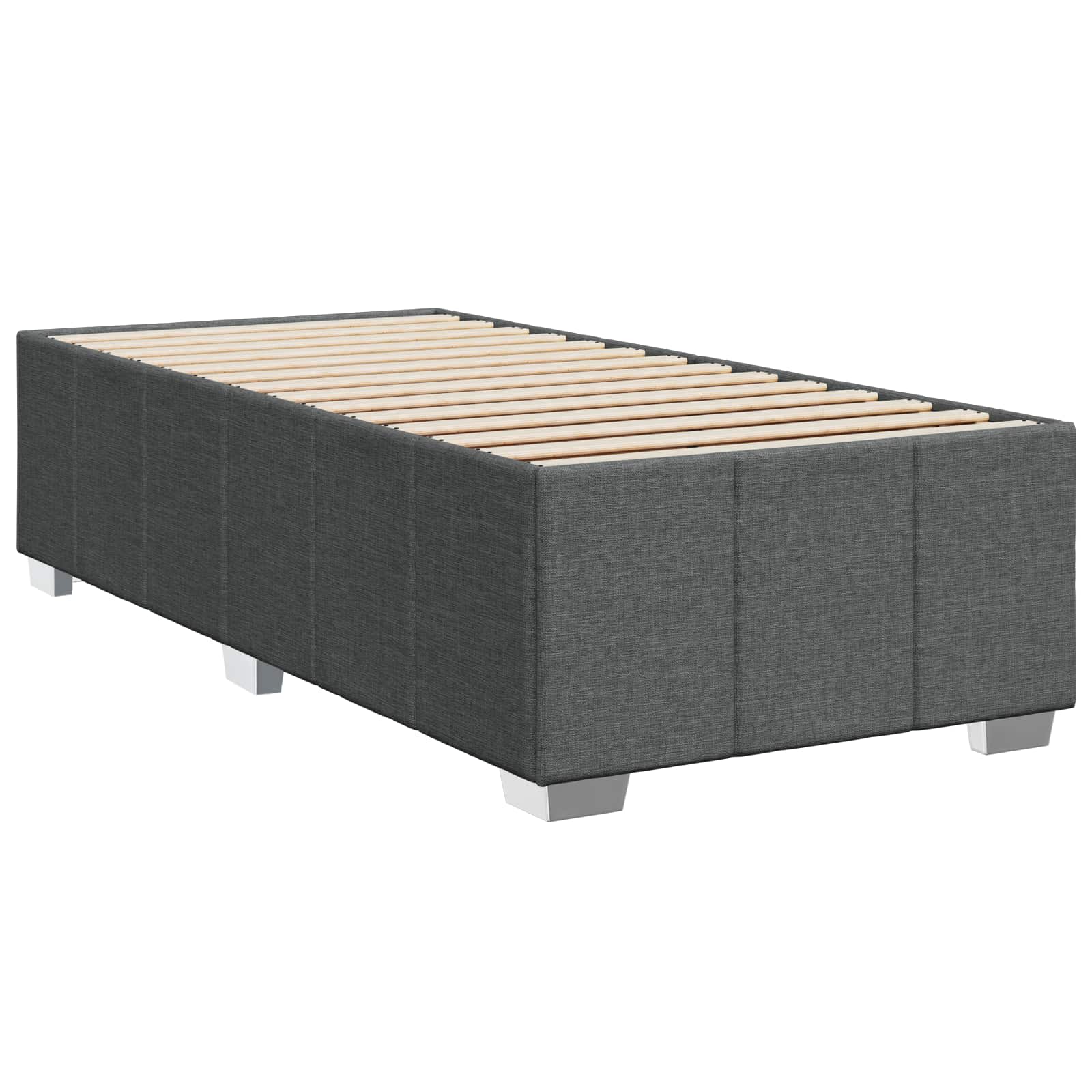Boxspring krevet s madracem Tamnosiva 90 x 190 cm Tkanina
