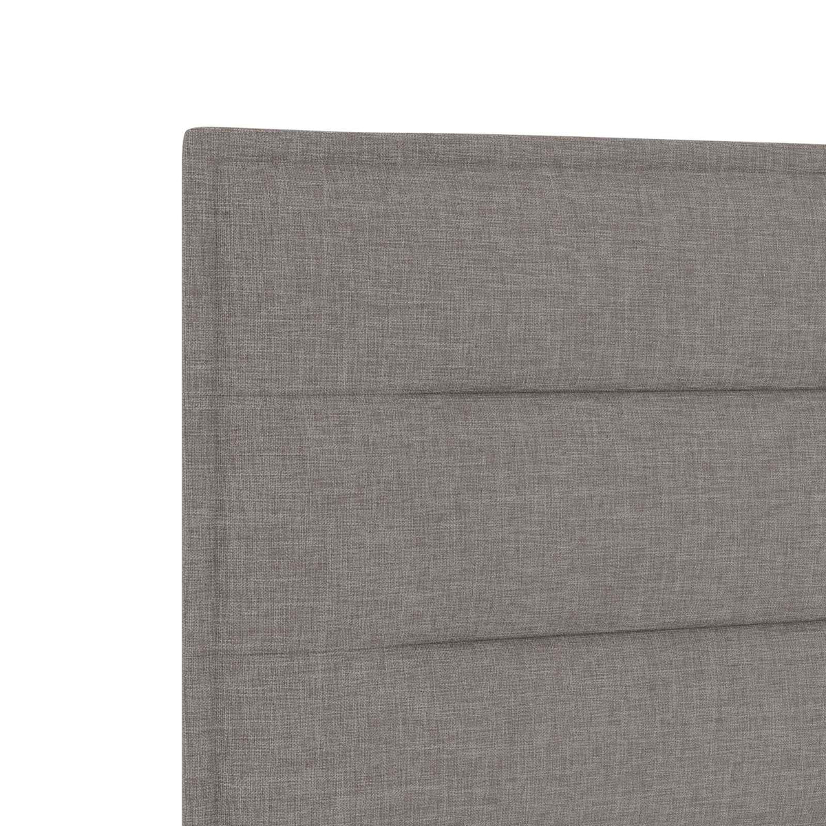 Boxspring krevet s madracem Sivosmeđa 100 x 200 cm Tkanina