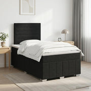 Boxspring krevet s madracem Crna 120 x 200 cm Tkanina