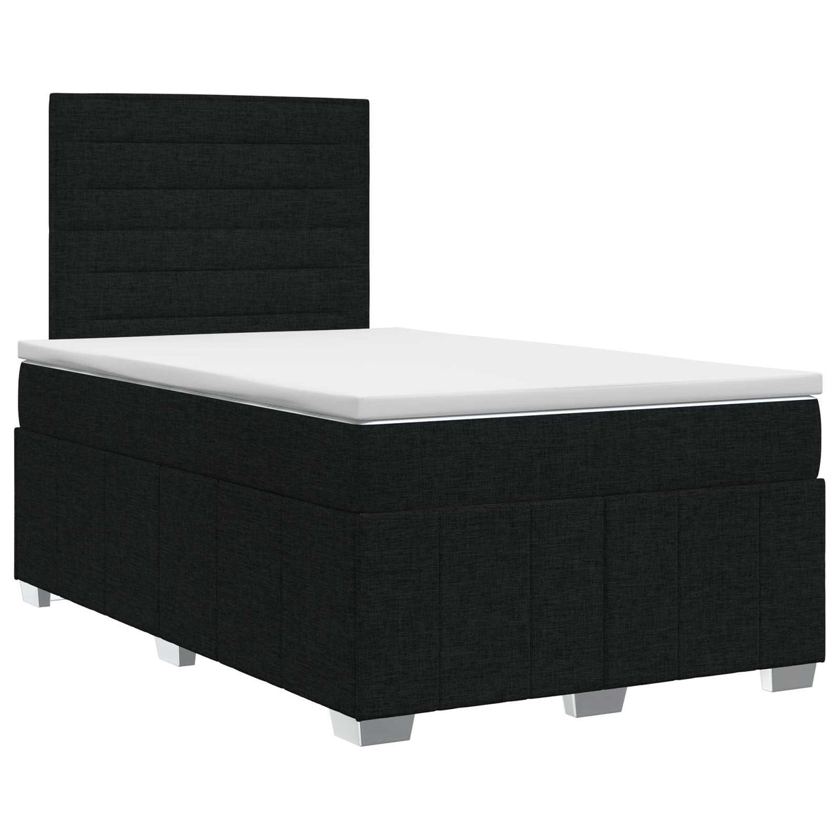 Boxspring krevet s madracem Crna 120 x 200 cm Tkanina