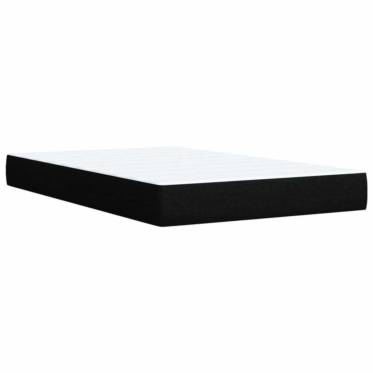 Boxspring krevet s madracem Crna 120 x 200 cm Tkanina