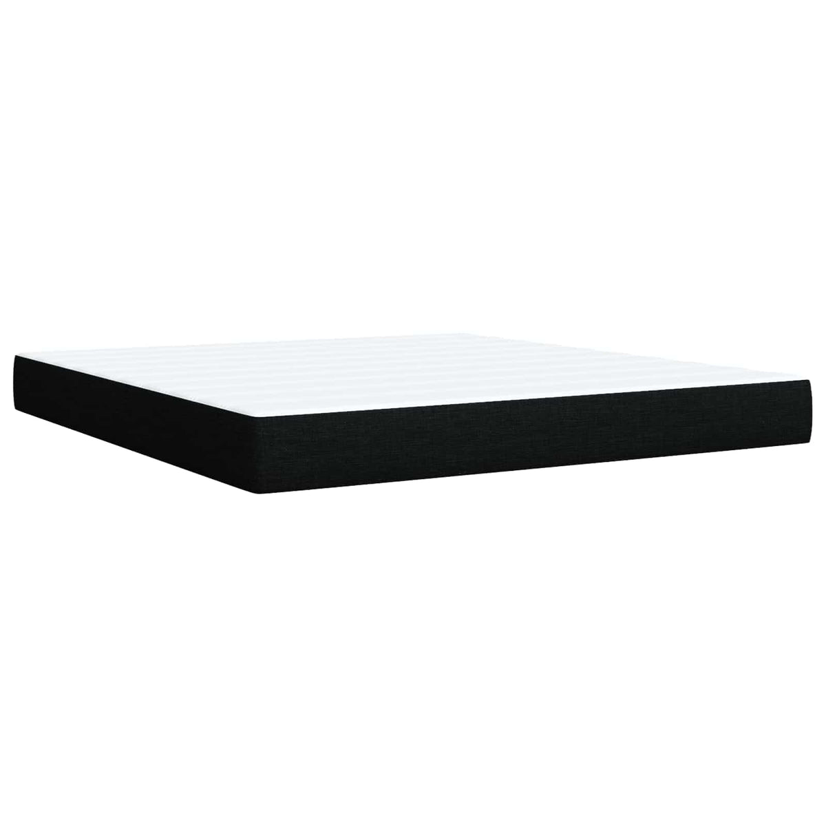 Boxspring krevet s madracem Crna 140 x 190 cm Tkanina