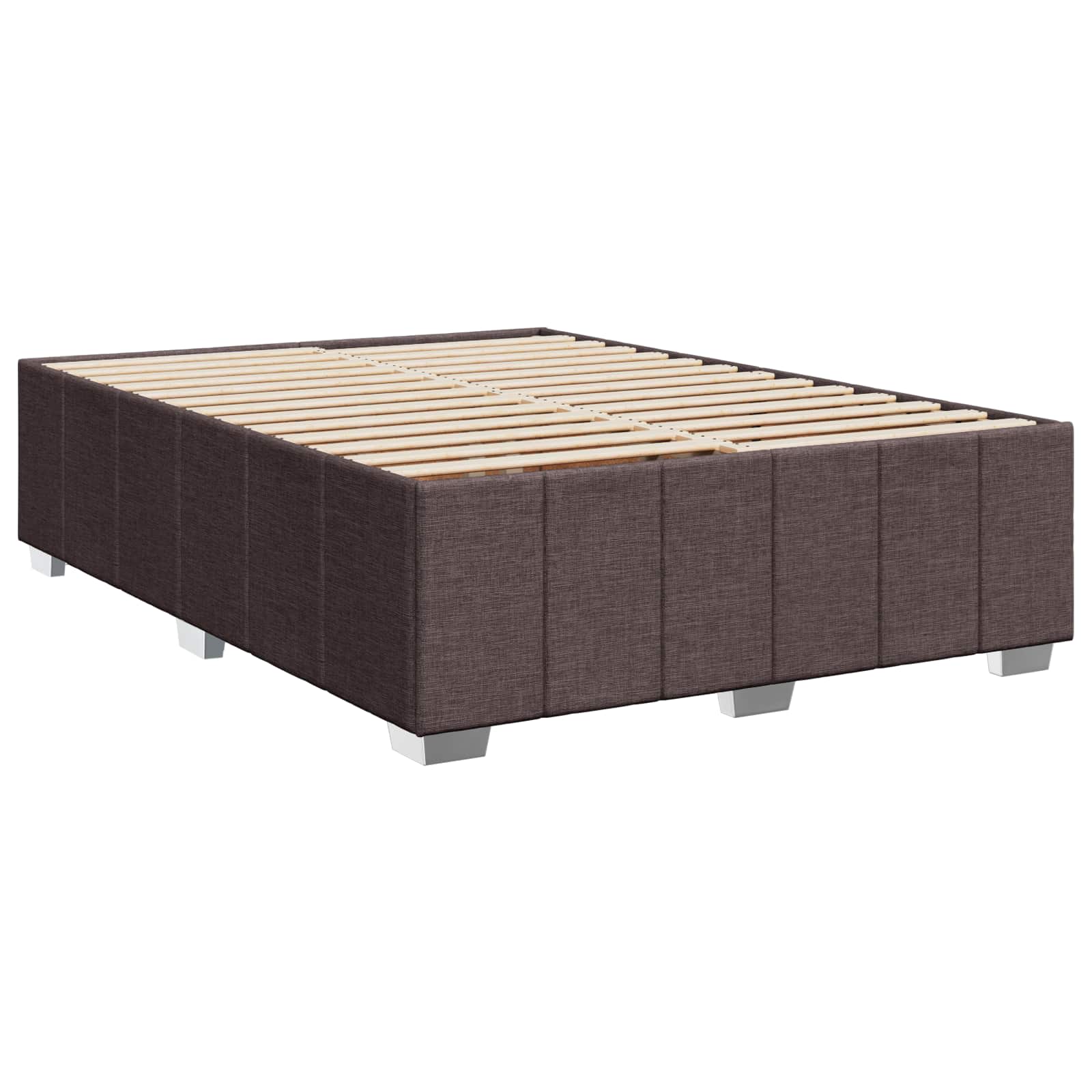 Boxspring krevet s madracem Tamno smeđa 160 x 200 cm Tkanina
