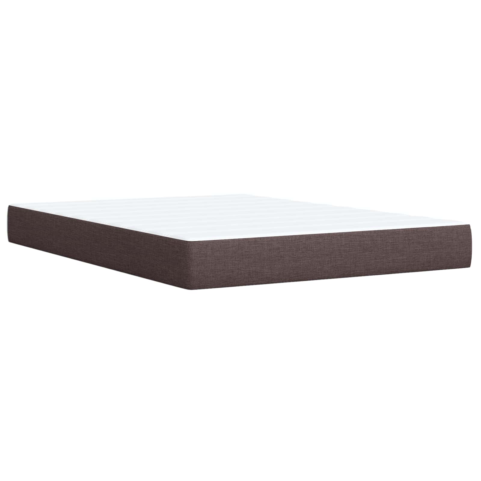 Boxspring krevet s madracem Tamno smeđa 160 x 200 cm Tkanina