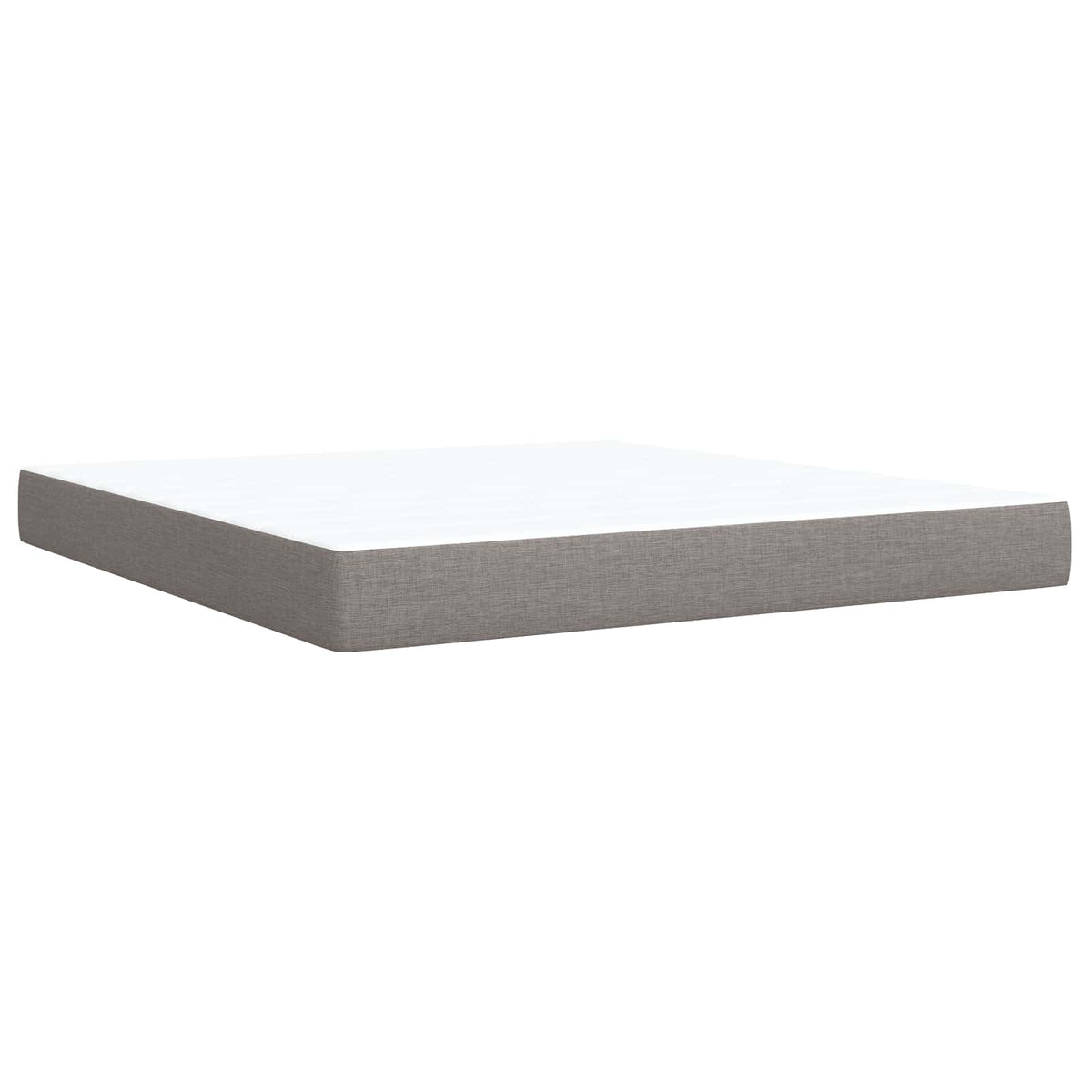 Boxspring krevet s madracem Sivosmeđa 180 x 200 cm Tkanina