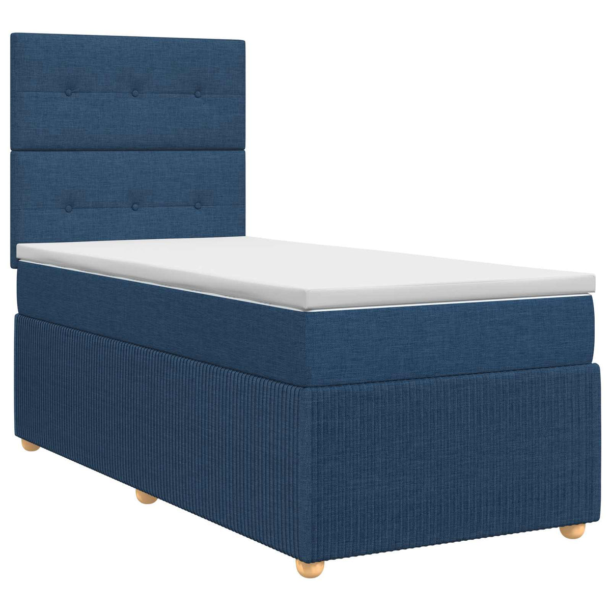 Boxspring krevet s madracem Plava 90 x 190 cm Tkanina