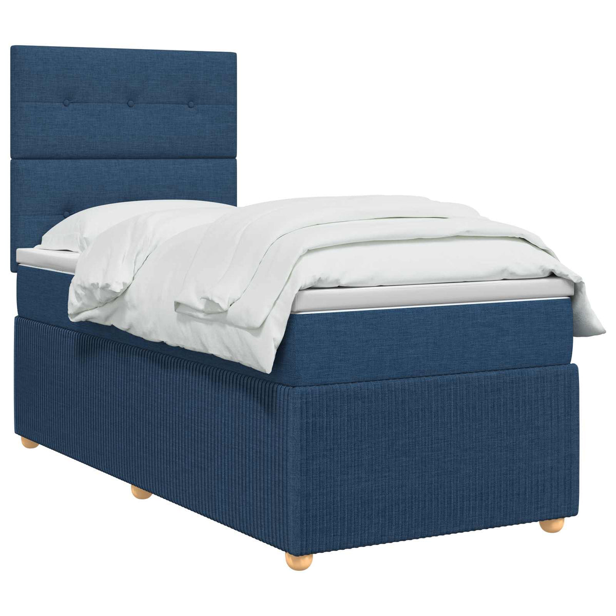 Boxspring krevet s madracem Plava 90 x 190 cm Tkanina