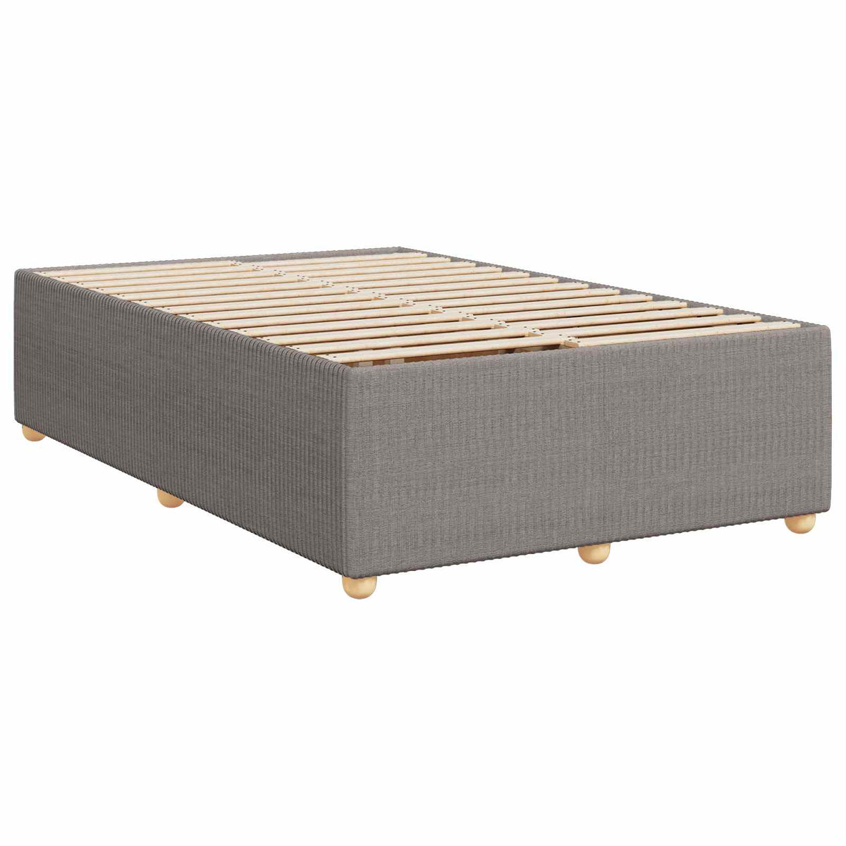Boxspring krevet s madracem Sivosmeđa 120 x 190 cm Tkanina