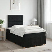 Boxspring krevet s madracem Crna 120 x 190 cm Tkanina