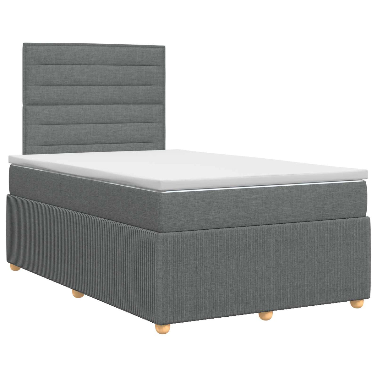 Boxspring krevet s madracem Tamnosiva 120 x 200 cm Tkanina
