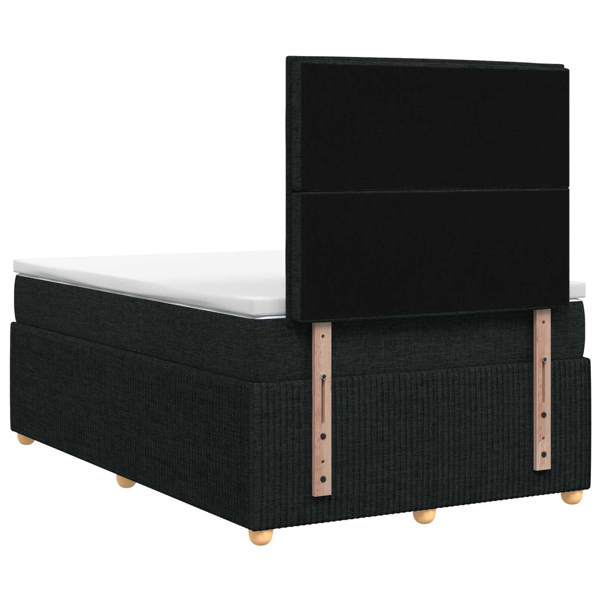 Boxspring krevet s madracem Crna 120 x 200 cm Tkanina