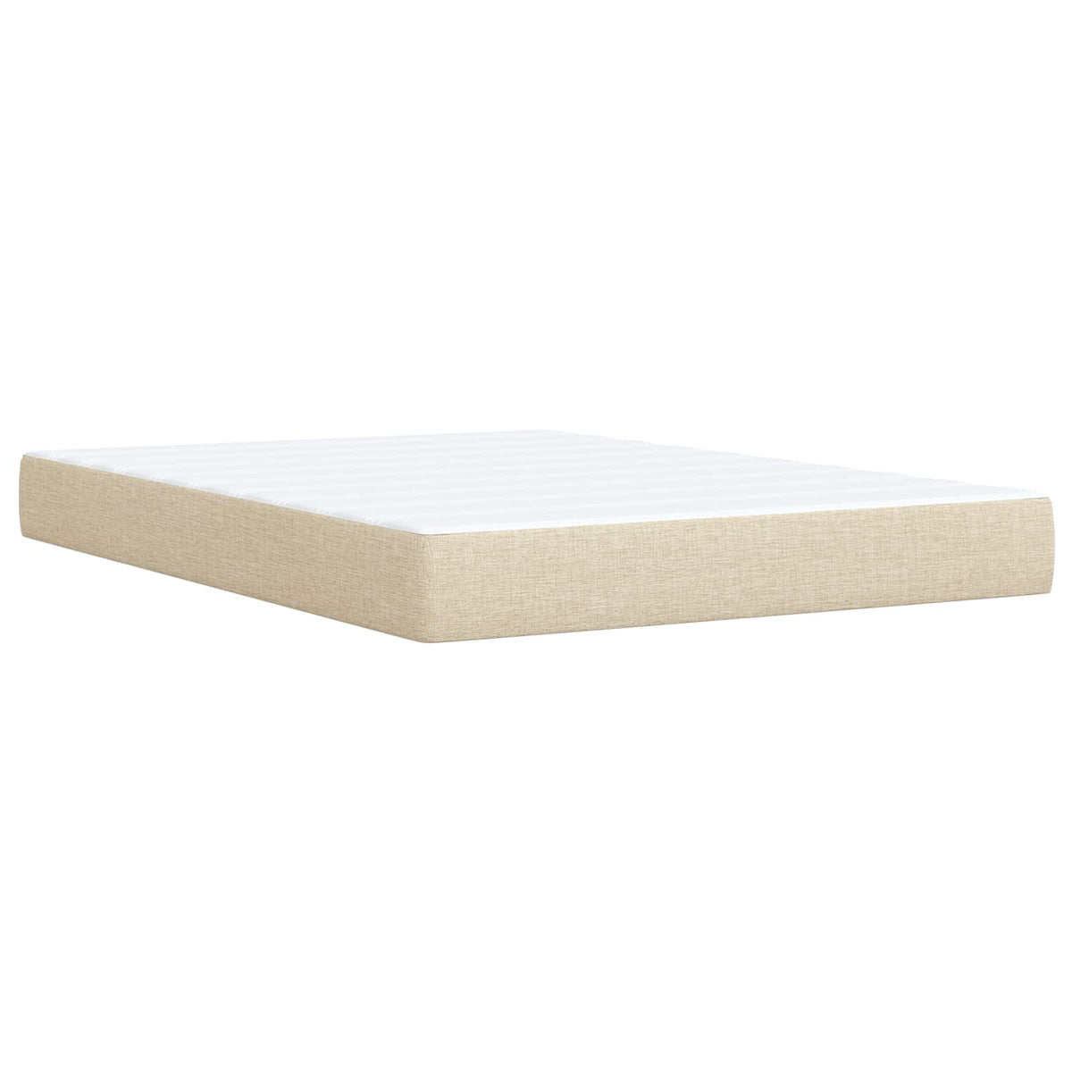 Boxspring krevet s madracem Krem 140 x 200 cm Tkanina