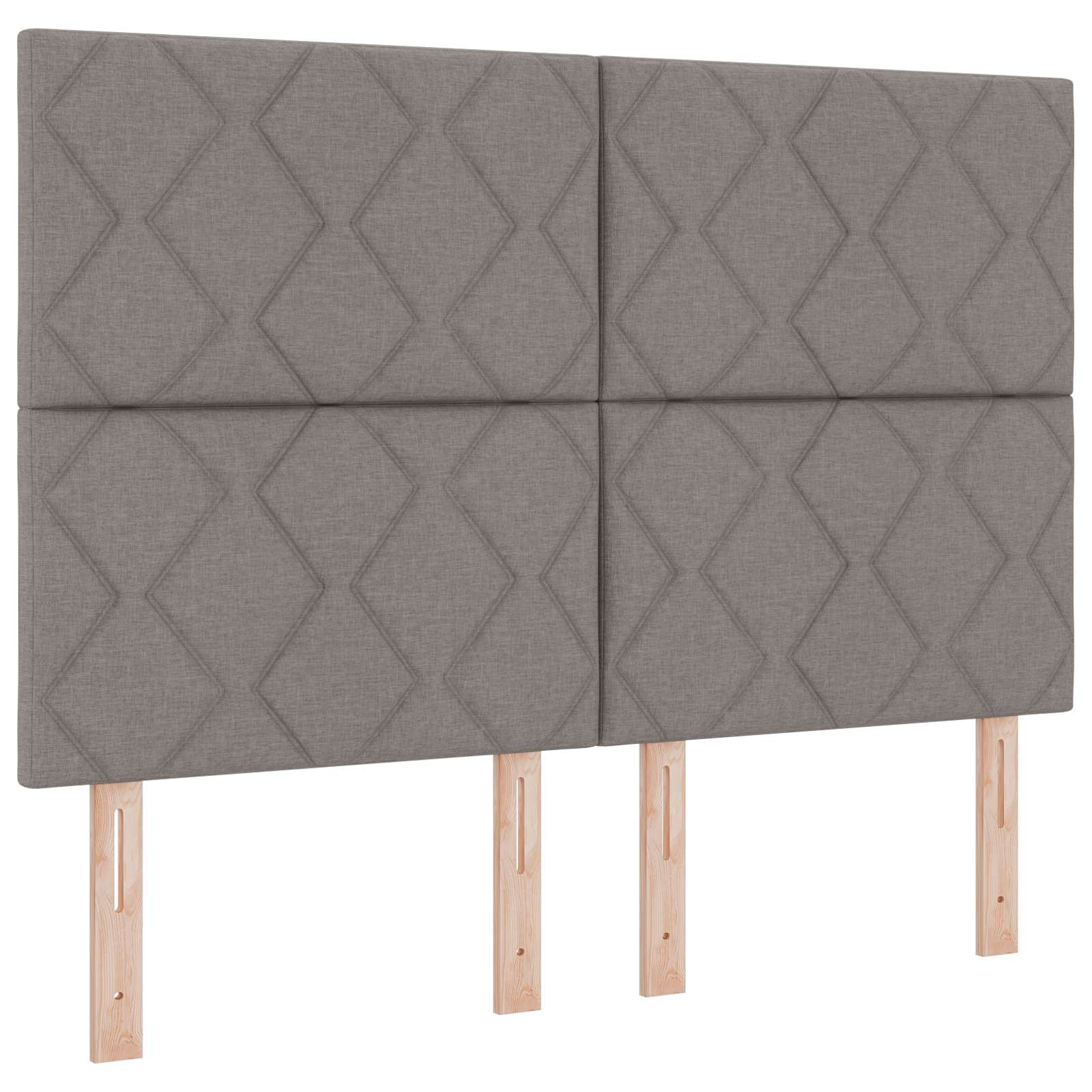 Boxspring krevet s madracem Sivosmeđa 140 x 200 cm Tkanina