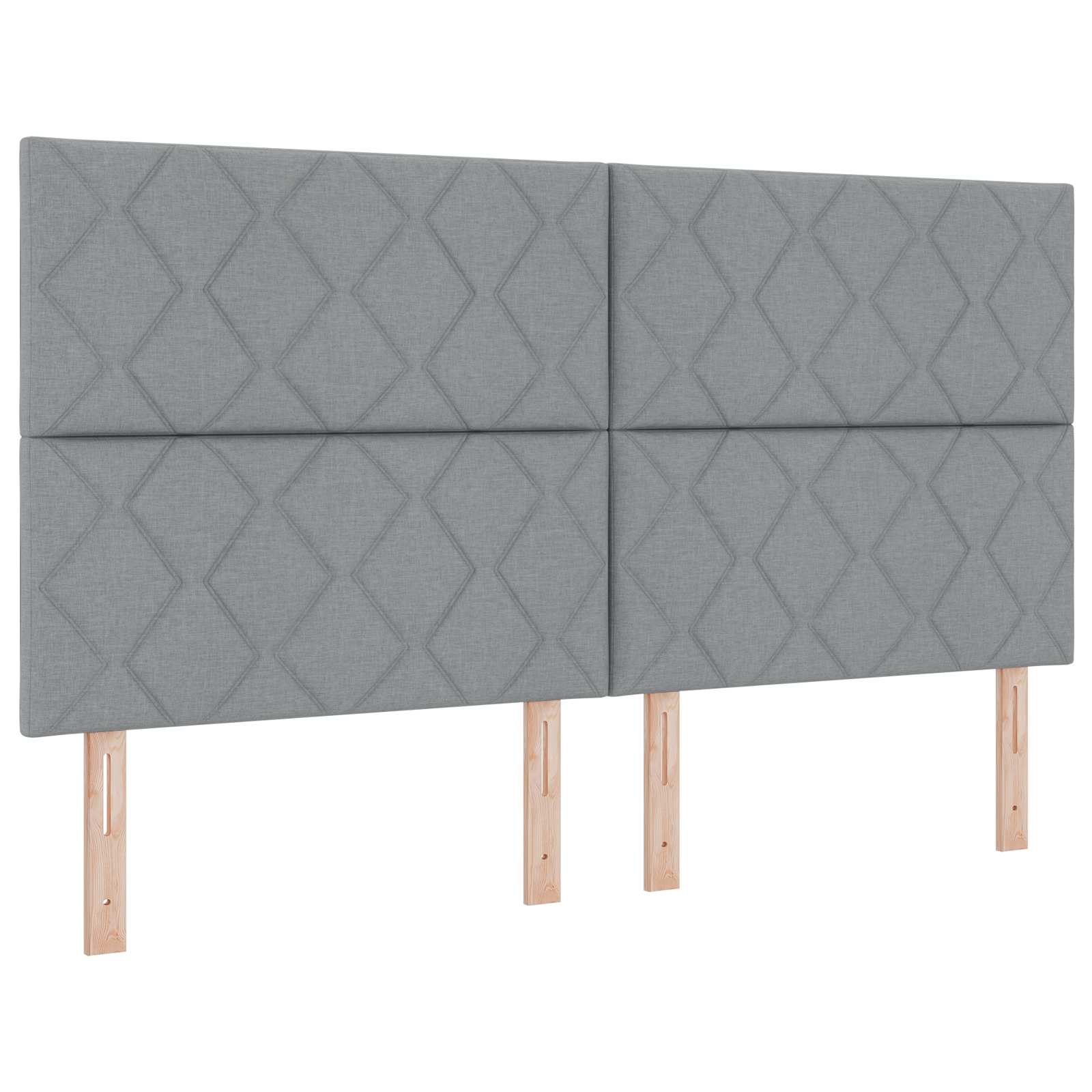 Boxspring krevet s madracem Svjetlosiva 180 x 200 cm Tkanina