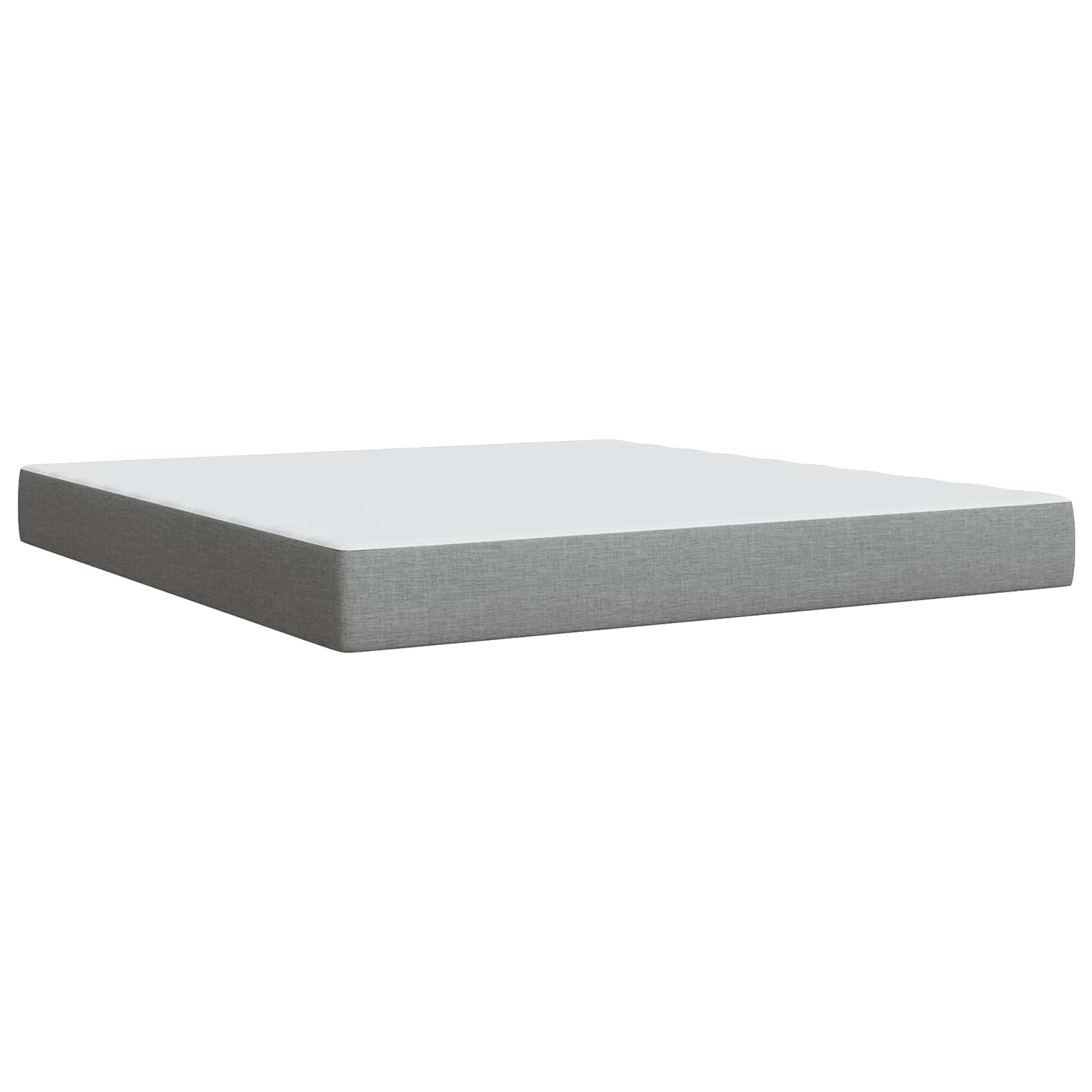 Boxspring krevet s madracem Svjetlosiva 180 x 200 cm Tkanina
