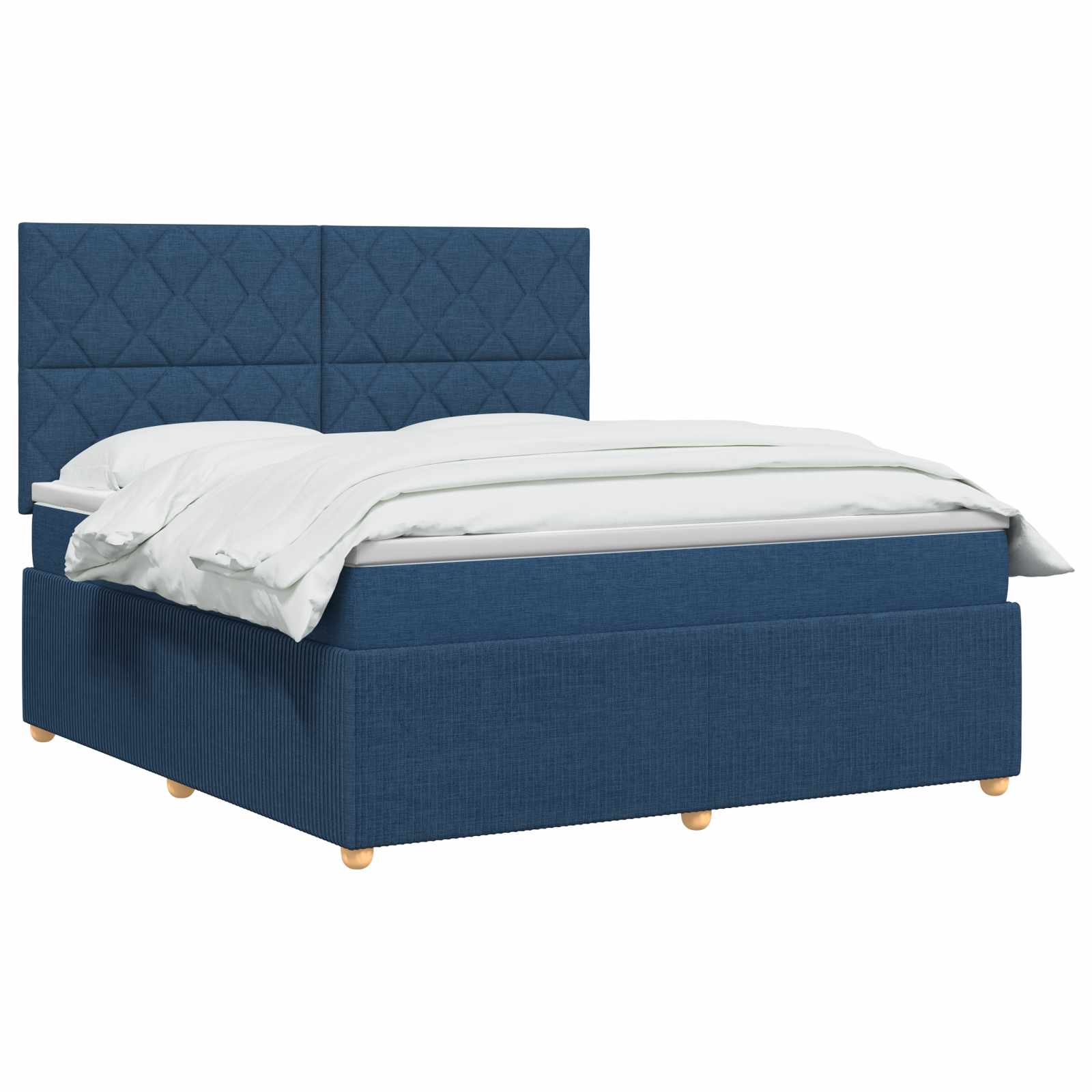 Boxspring krevet s madracem Plava 180 x 200 cm Tkanina