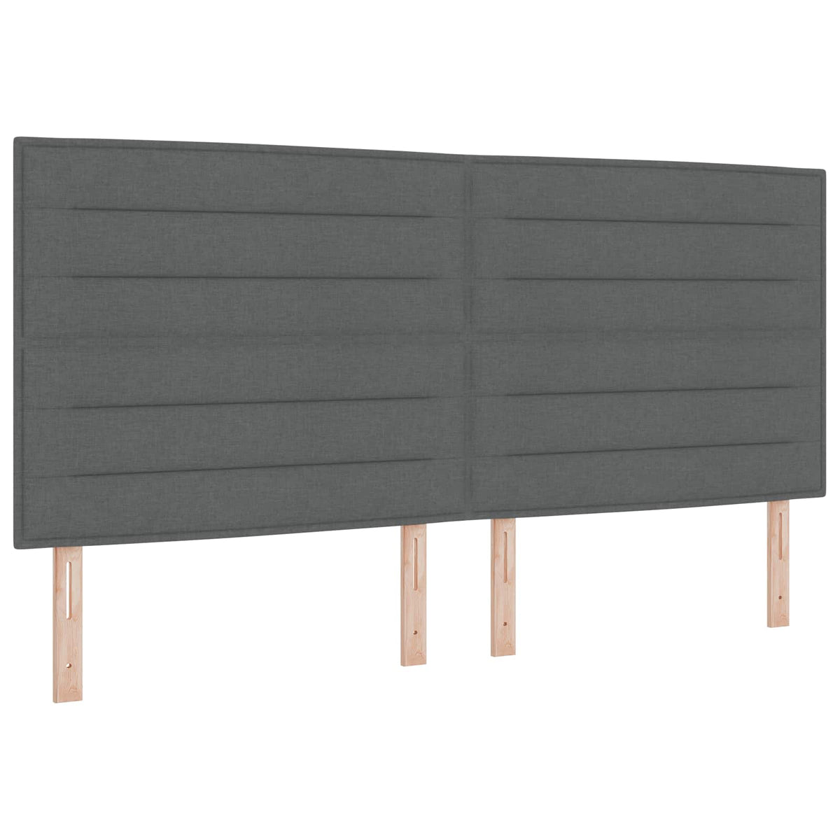 Boxspring krevet s madracem Tamnosiva 200 x 200 cm Tkanina