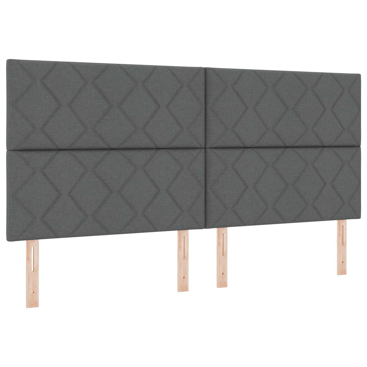 Boxspring krevet s madracem Tamnosiva 200 x 200 cm Tkanina