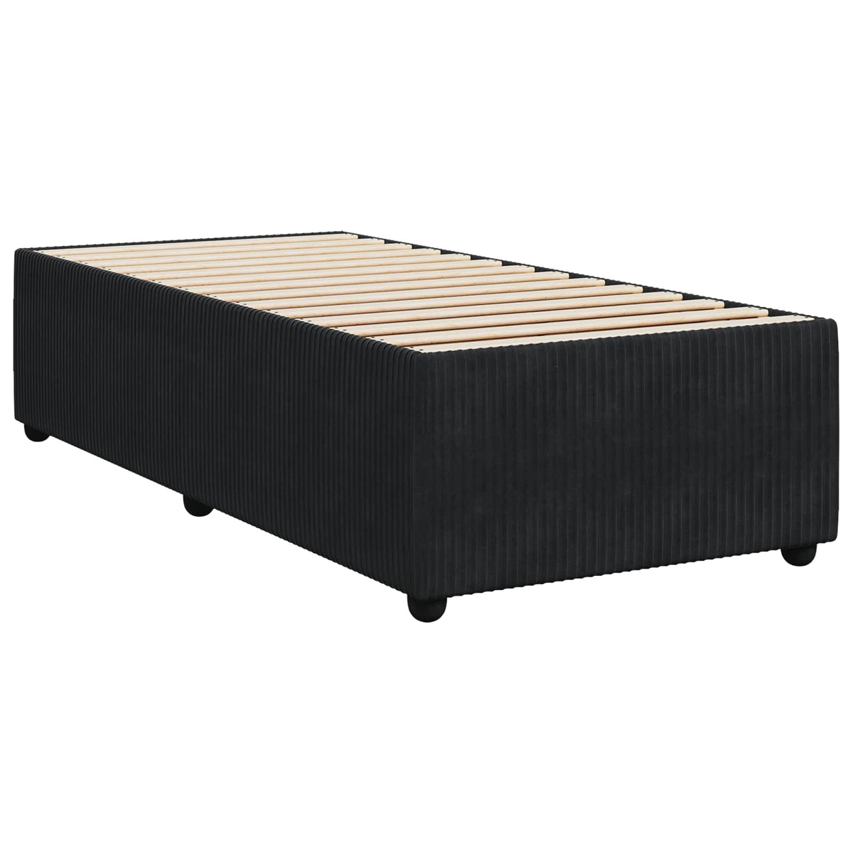 Boxspring krevet s madracem Crna 80 x 200 cm Baršun