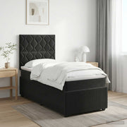 Boxspring krevet s madracem Crna 80 x 200 cm Baršun