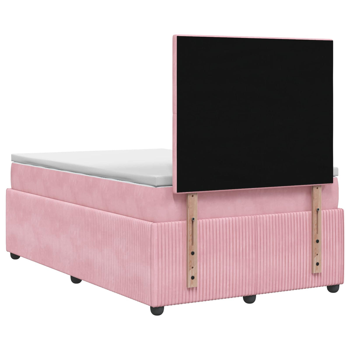 Boxspring krevet s madracem Ružičasta 120 x 200 cm Baršun