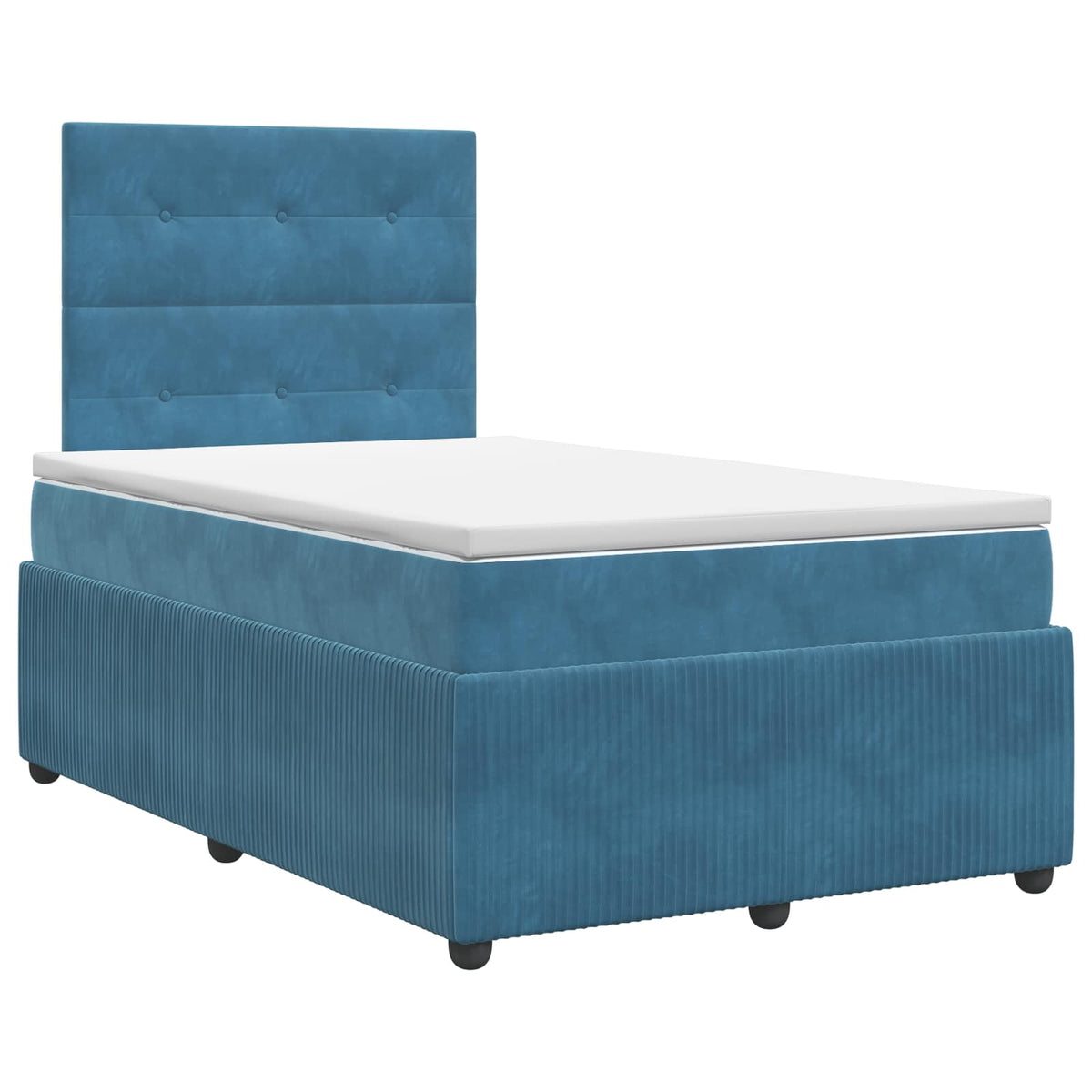 Boxspring krevet s madracem Plava 120 x 200 cm Baršun