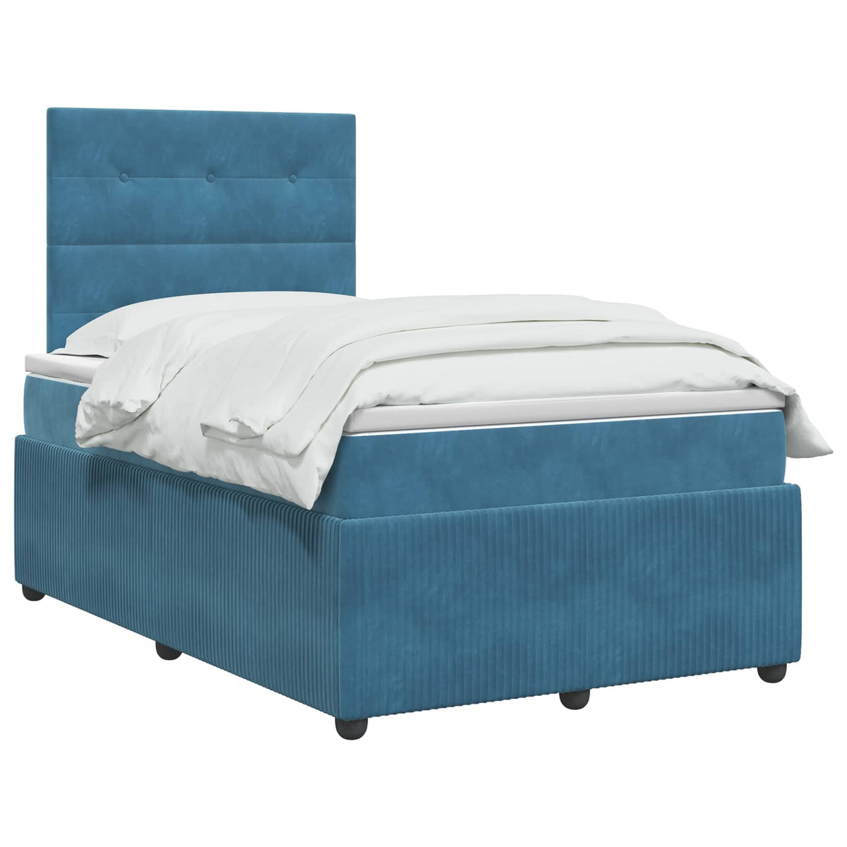 Boxspring krevet s madracem Plava 120 x 200 cm Baršun