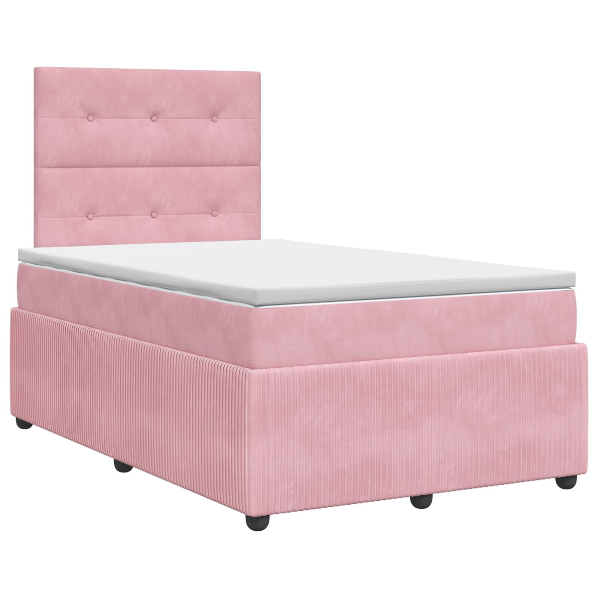 Boxspring krevet s madracem Ružičasta 120 x 200 cm Baršun