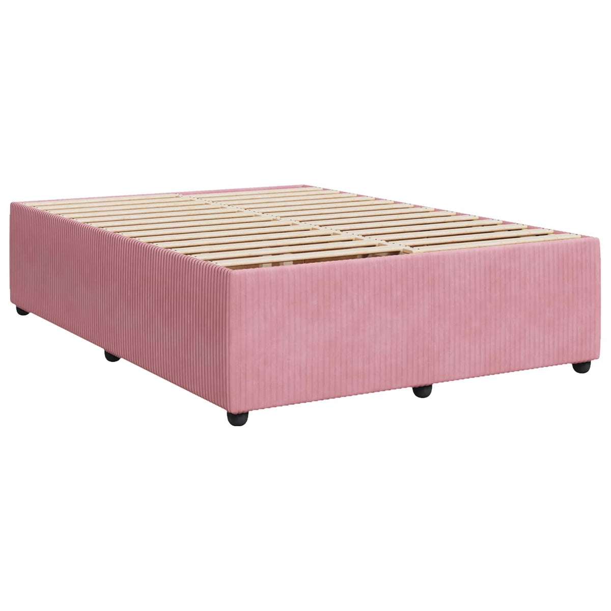 Boxspring krevet s madracem Ružičasta 140 x 200 cm Baršun