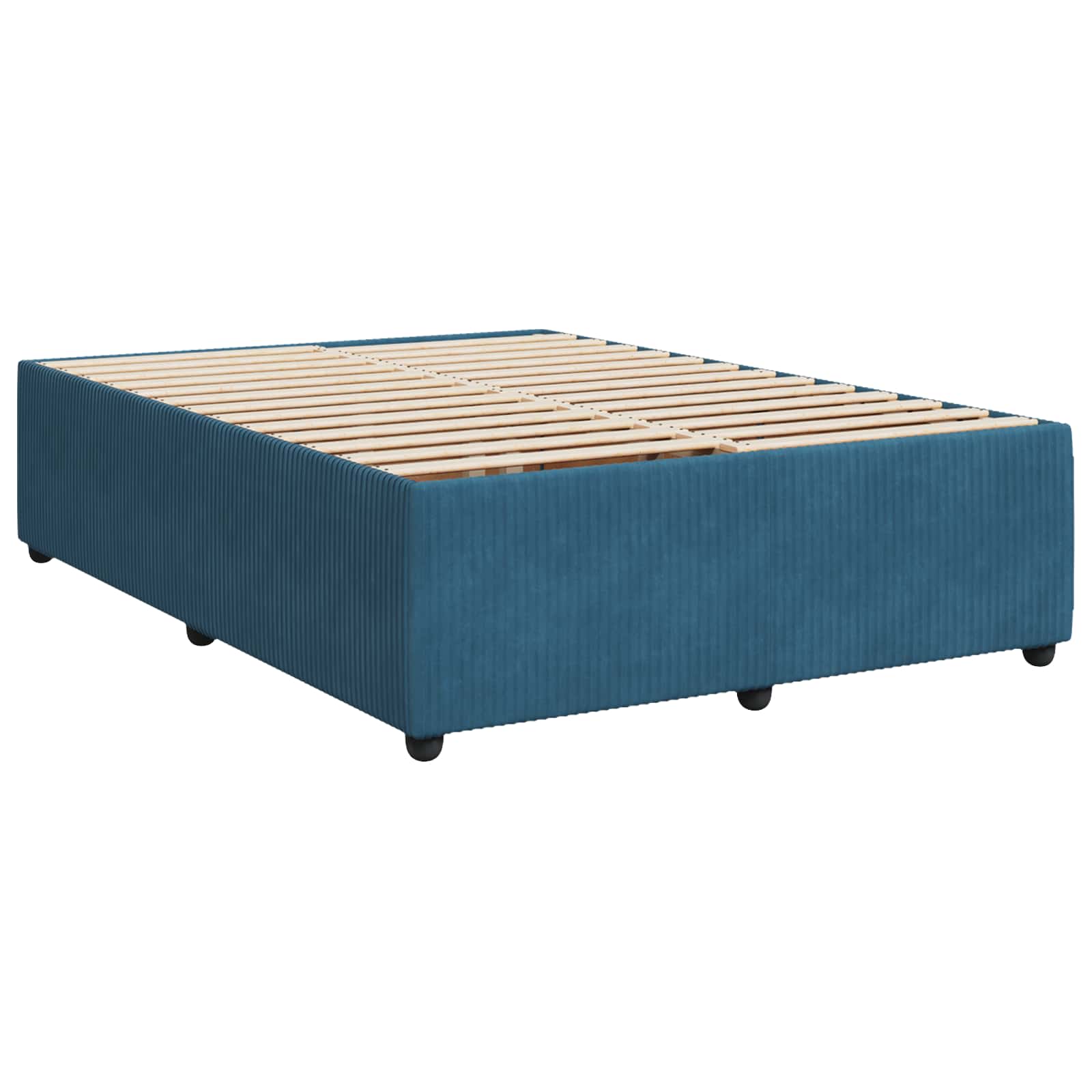 Boxspring krevet s madracem Plava 160 x 200 cm Baršun
