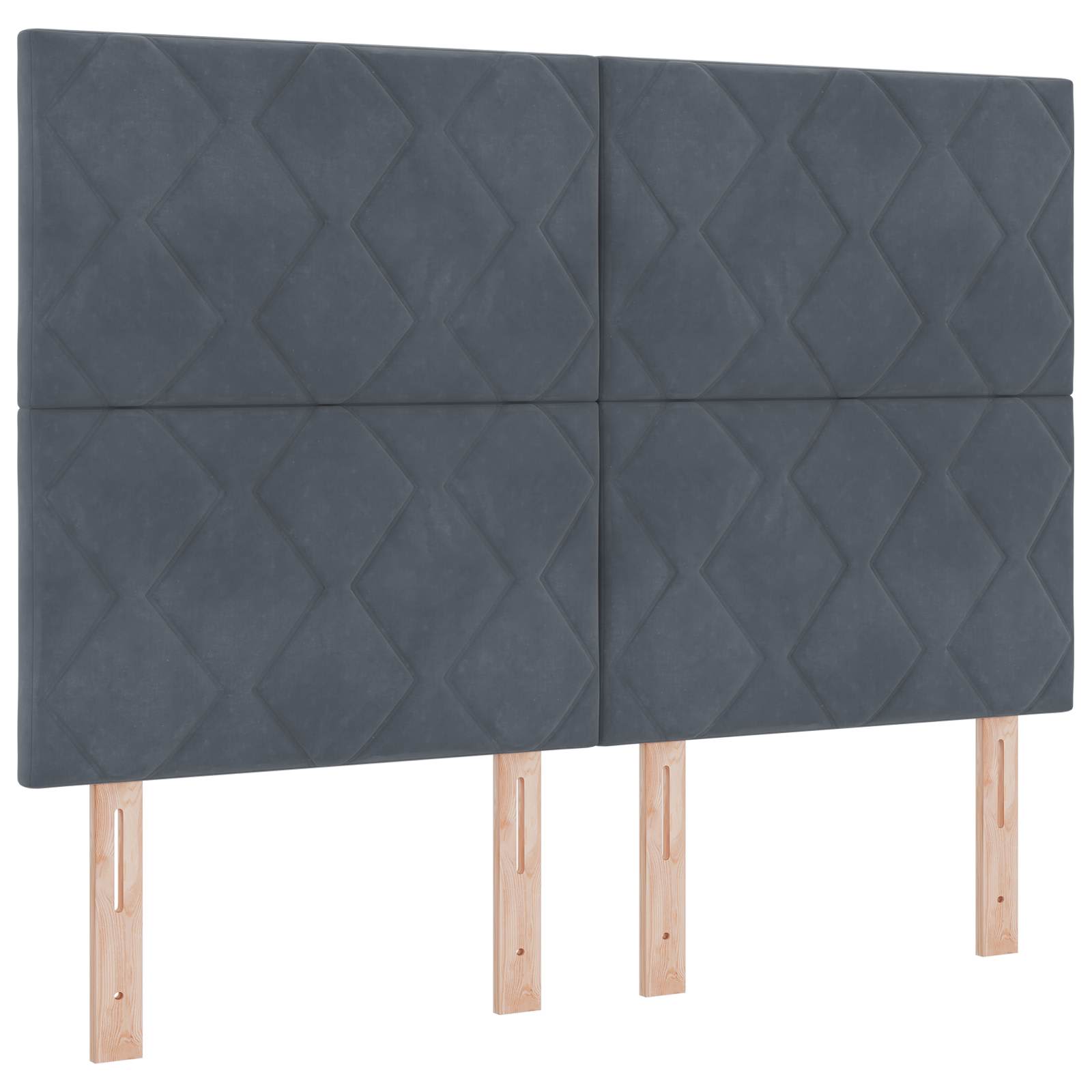 Boxspring krevet s madracem Tamnosiva 160 x 200 cm Baršun