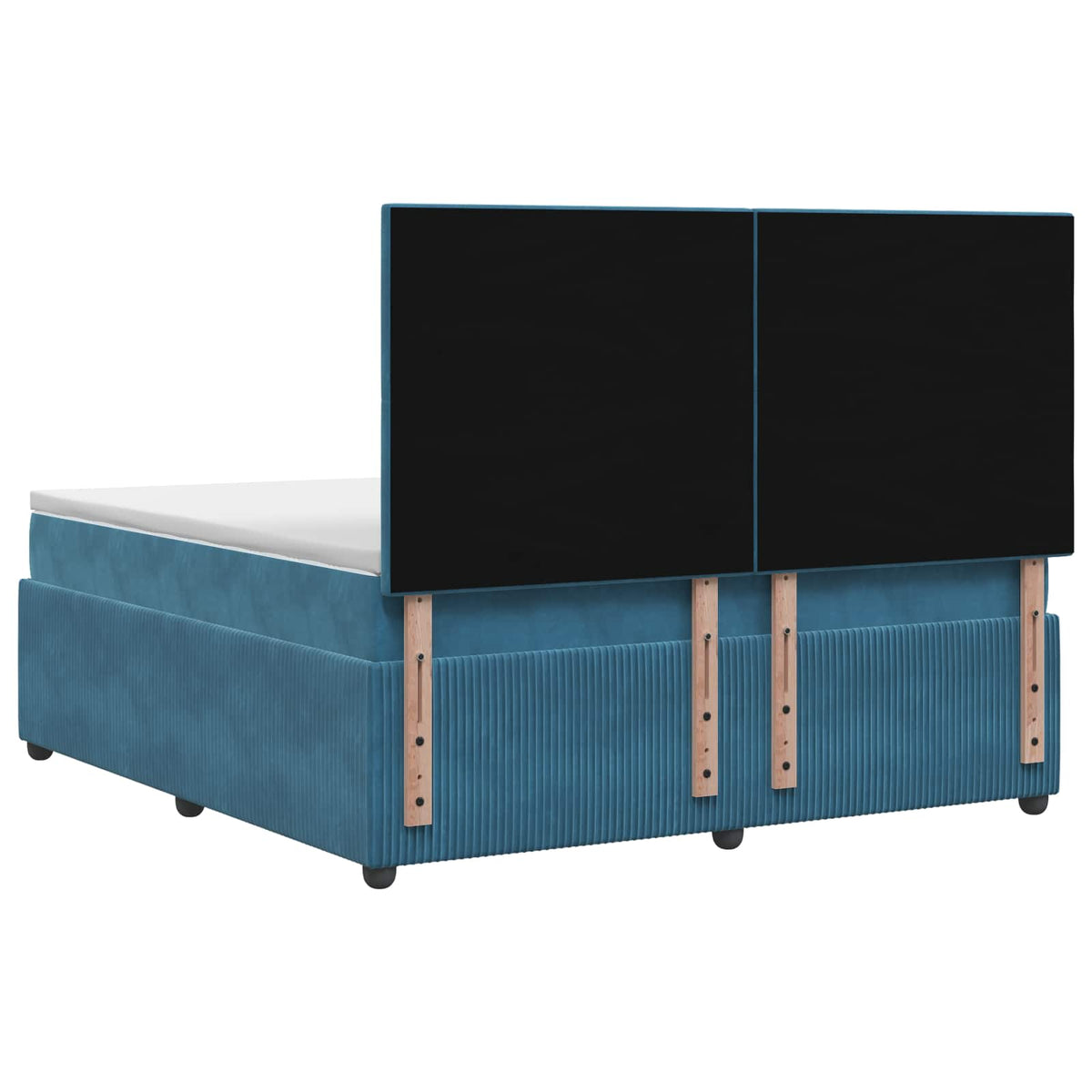 Boxspring krevet s madracem Plava 180 x 200 cm Baršun