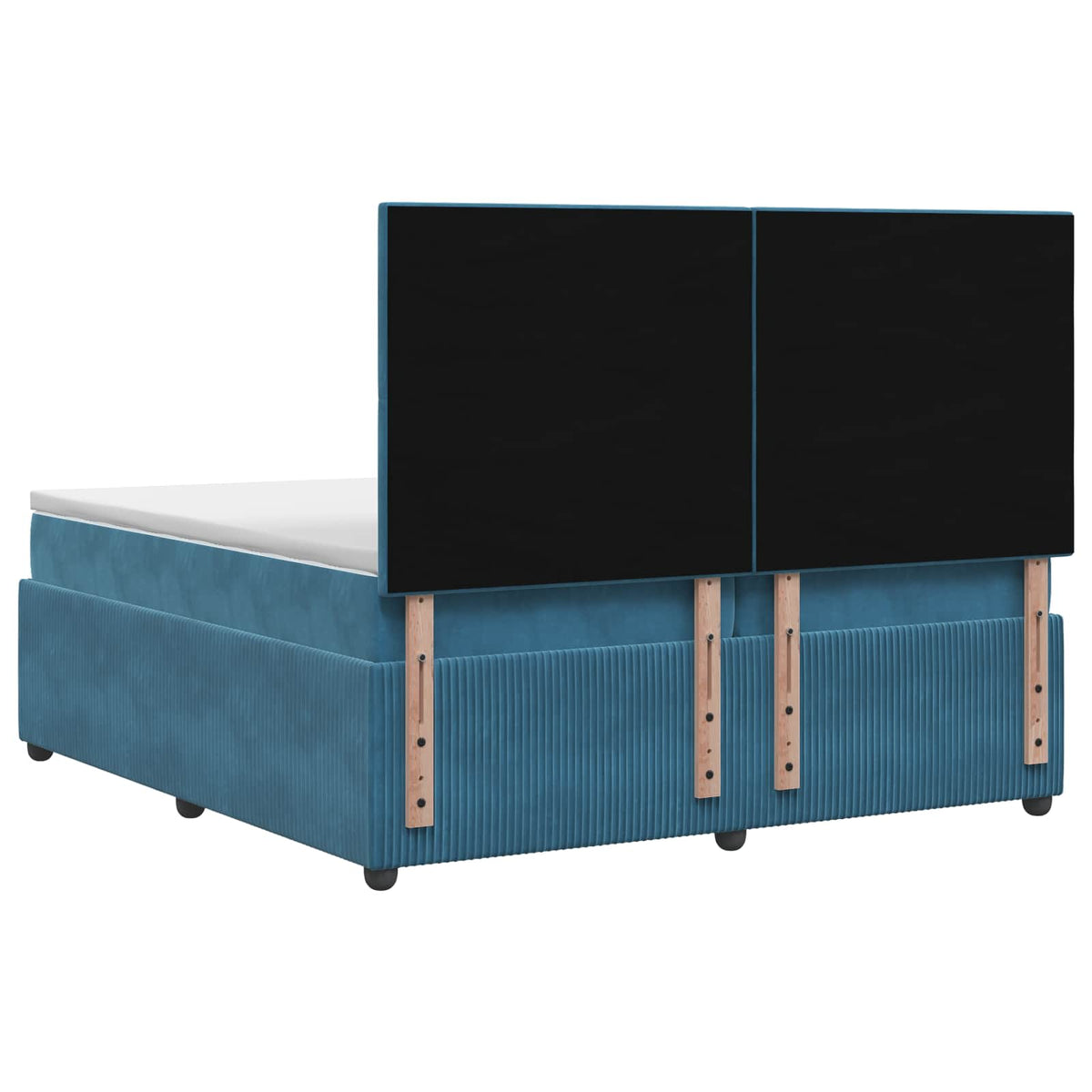 Boxspring krevet s madracem Plava 200 x 200 cm Baršun