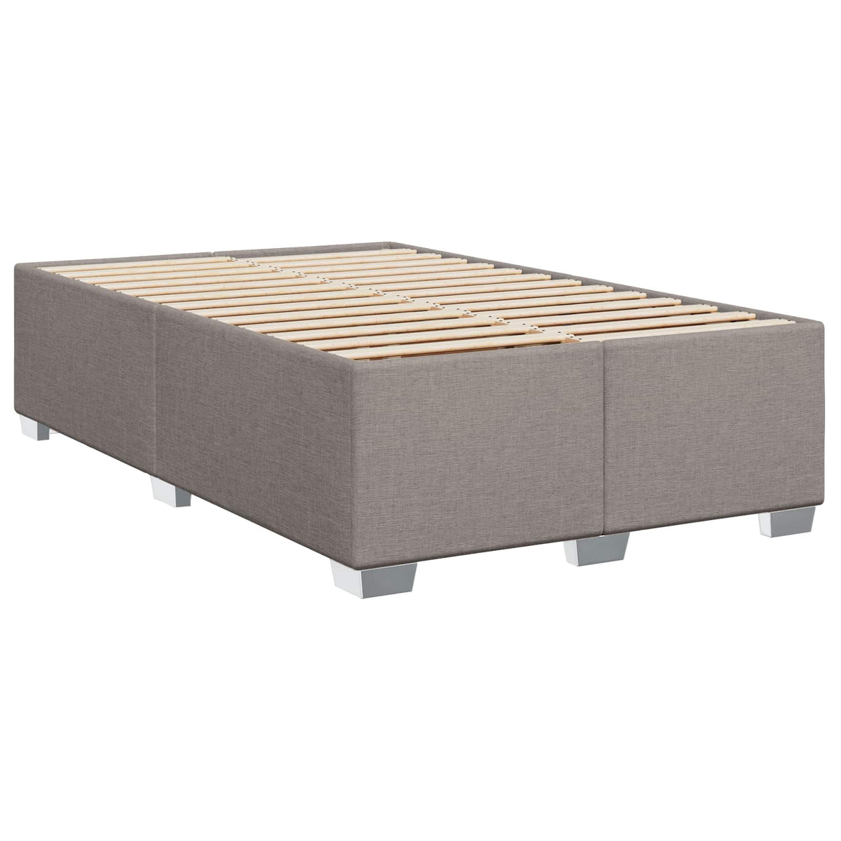 Boxspring krevet s madracem Sivosmeđa 120 x 190 cm Tkanina