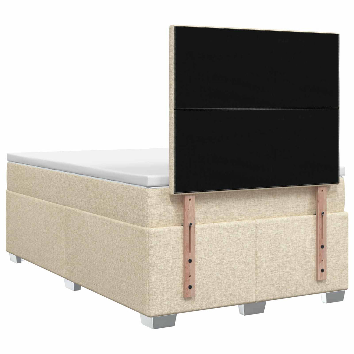 Boxspring krevet s madracem Krem 120 x 200 cm Tkanina 120 x 200 x 140.5 cm