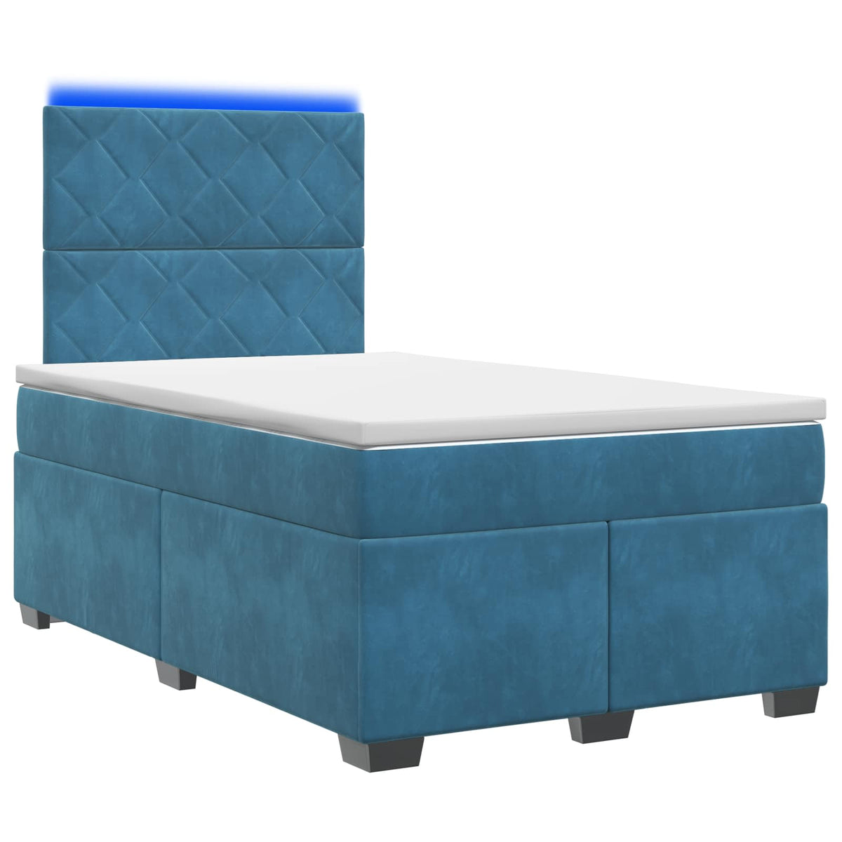 Boxspring krevet s madracem Plava 120 x 200 cm Baršun