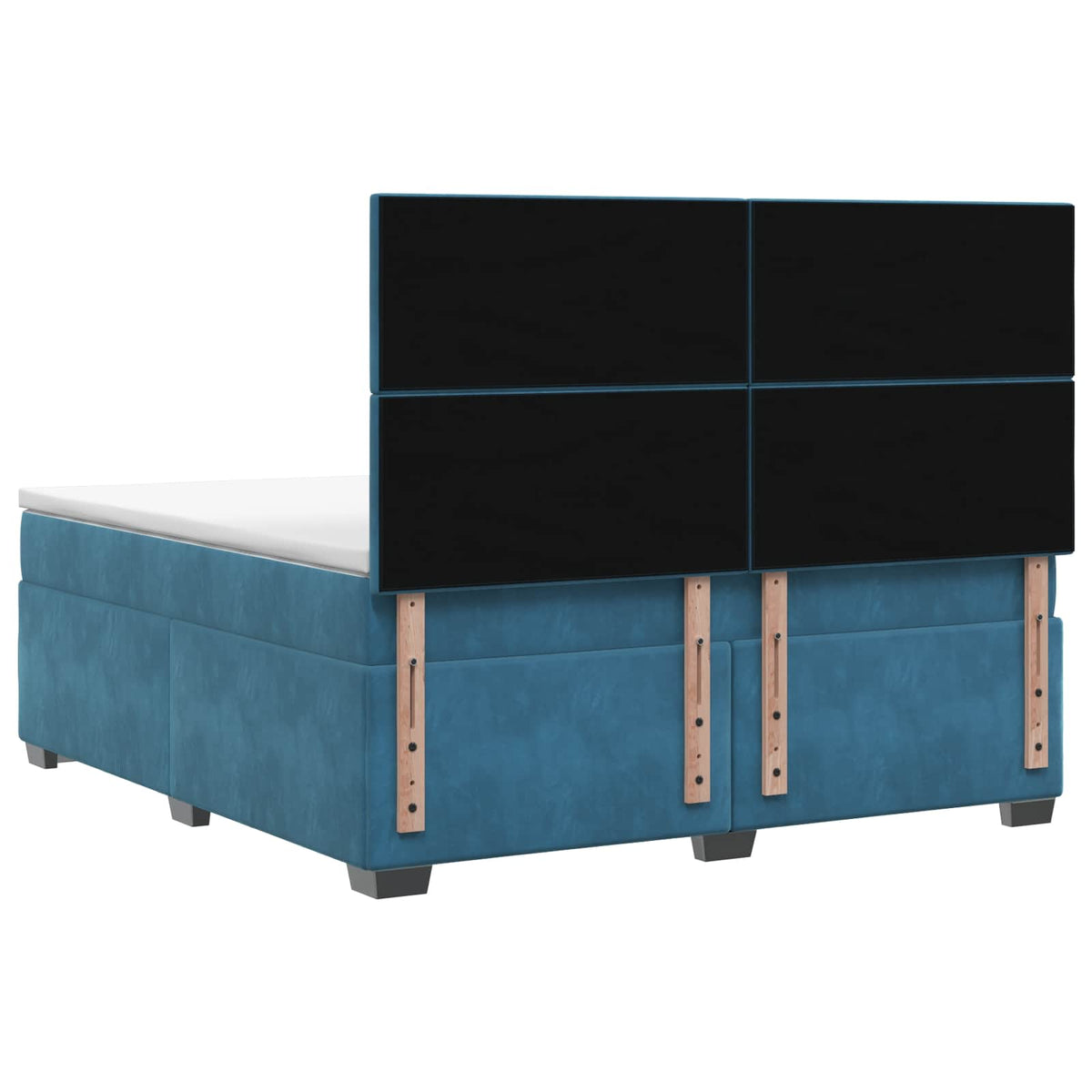 Boxspring krevet s madracem Plava 180 x 200 cm Baršun