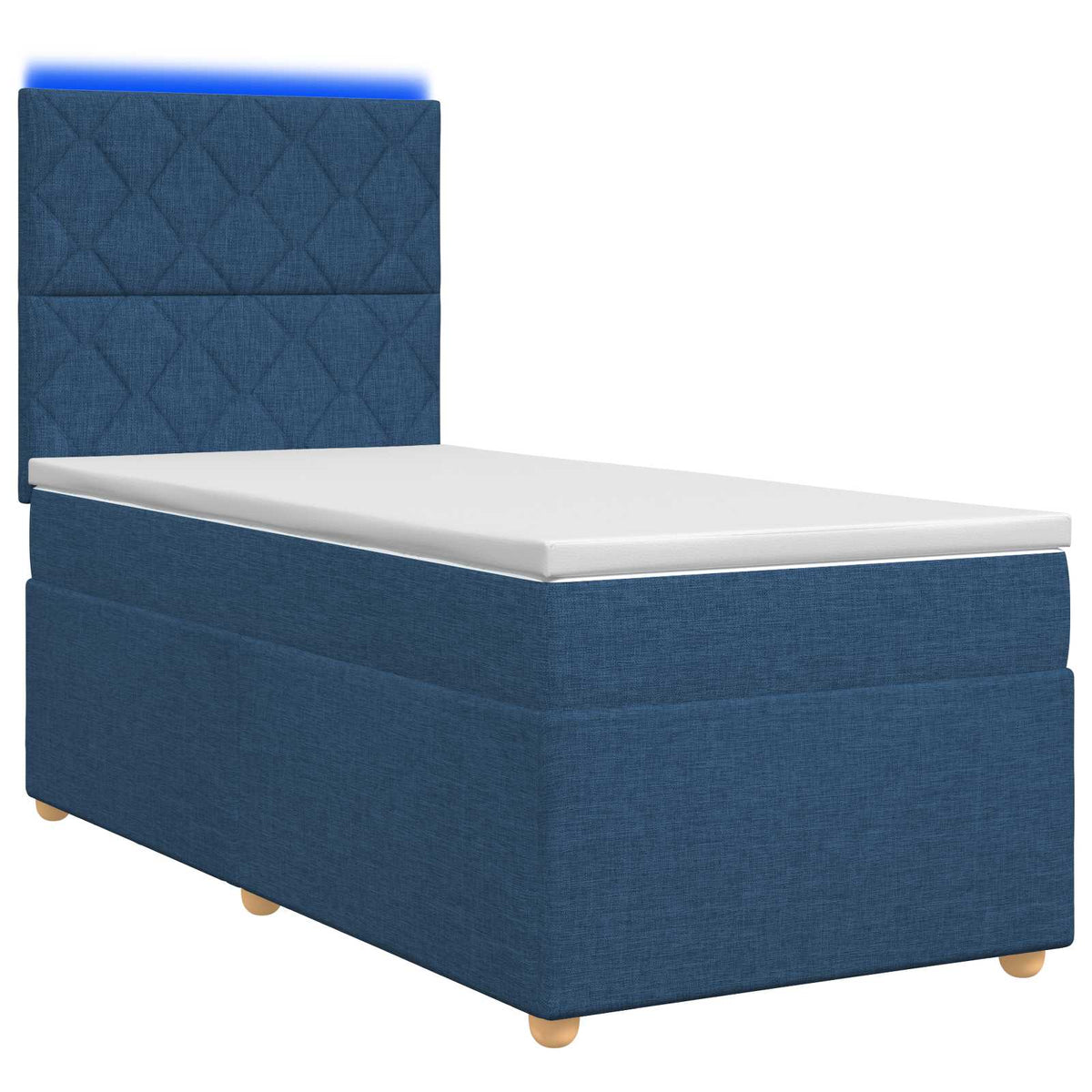 Boxspring krevet s madracem Plava 100 x 200 cm Tkanina