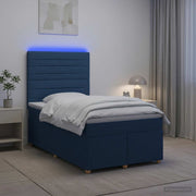 Boxspring krevet s madracem Plava 120 x 190 cm Tkanina