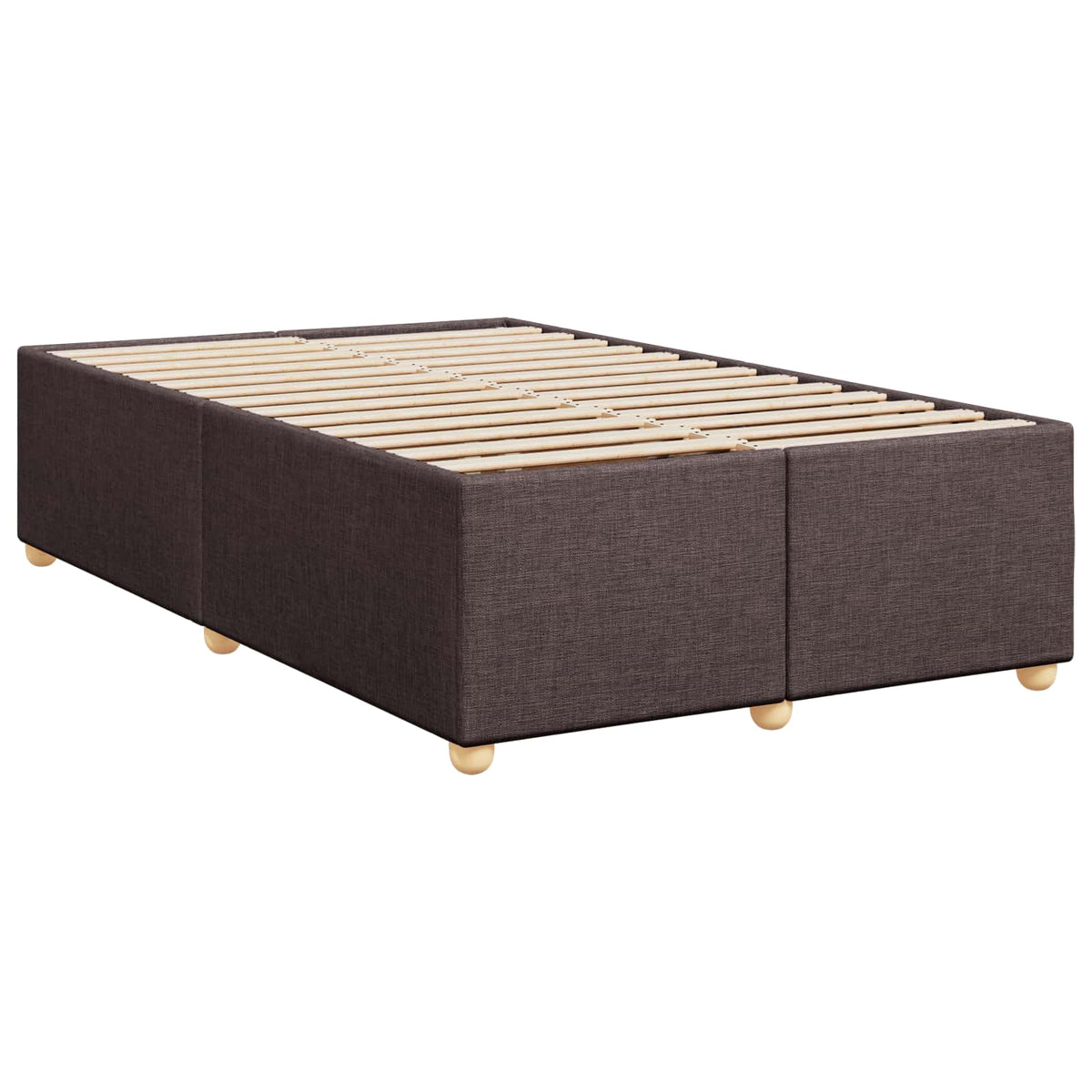 Boxspring krevet s madracem Tamno smeđa 120 x 190 cm Tkanina