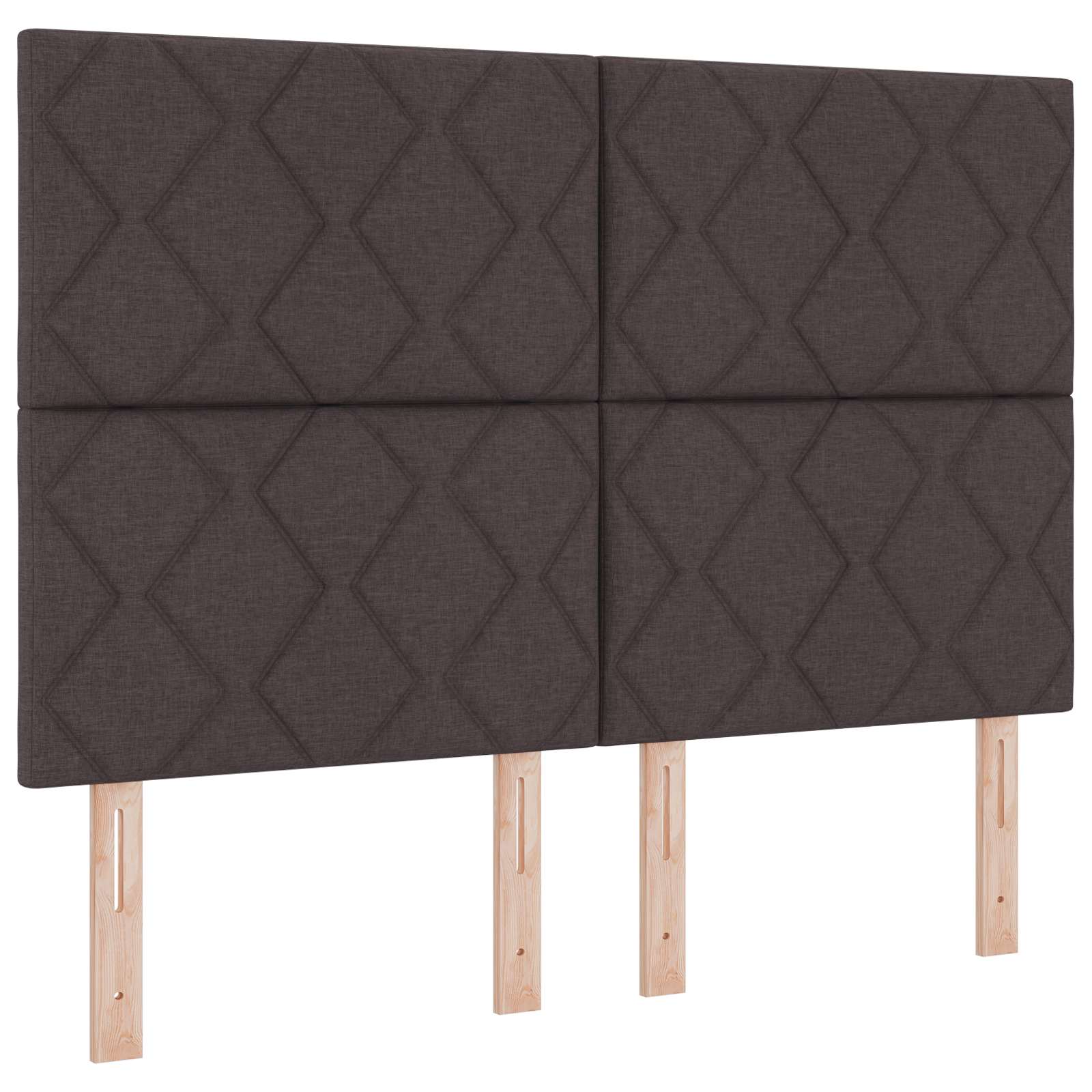 Boxspring krevet s madracem Tamno smeđa 160 x 200 cm Tkanina