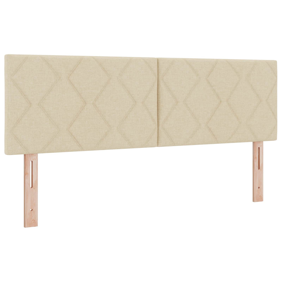 Podesivi krevet s madracem Krem 140 x 200 cm Tkanina