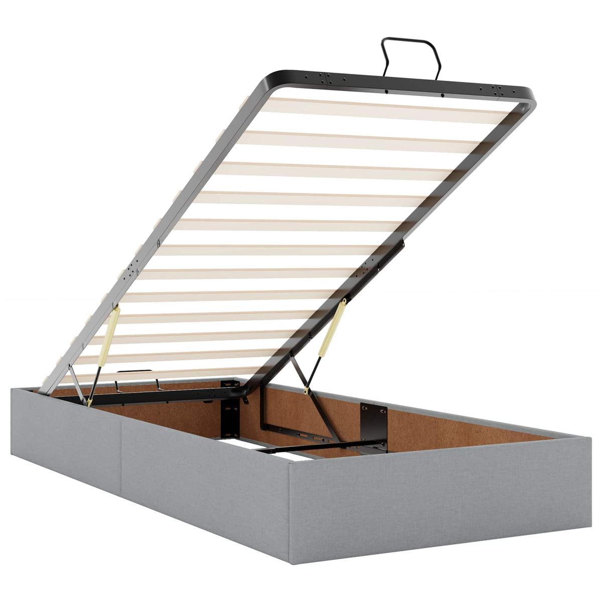 Krevet od pjene s madracem i LED-om Svjetlosiva 90 x 200 cm