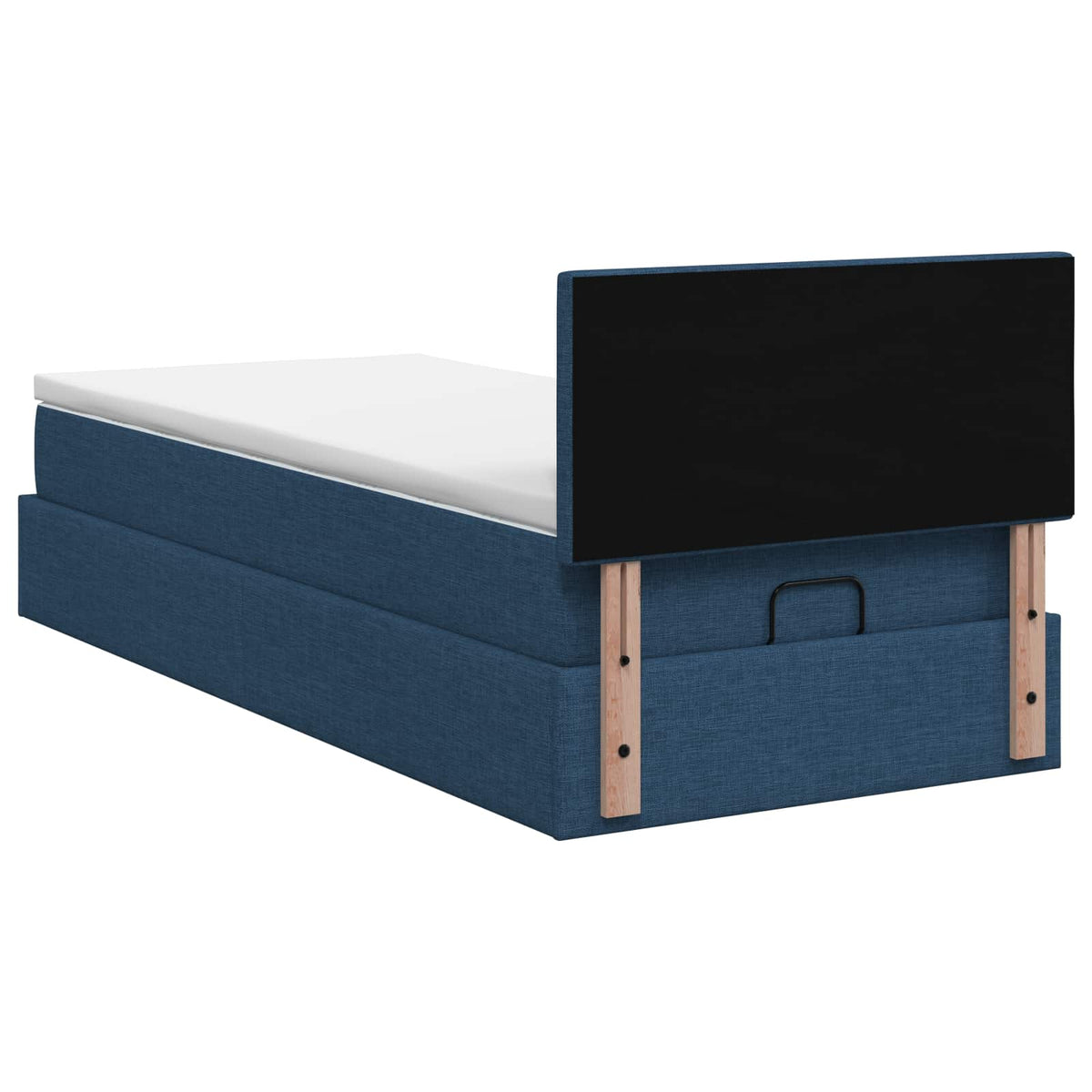 Krevet od pjene s madracem i LED-om Plava 80 x 200 cm Tkanina