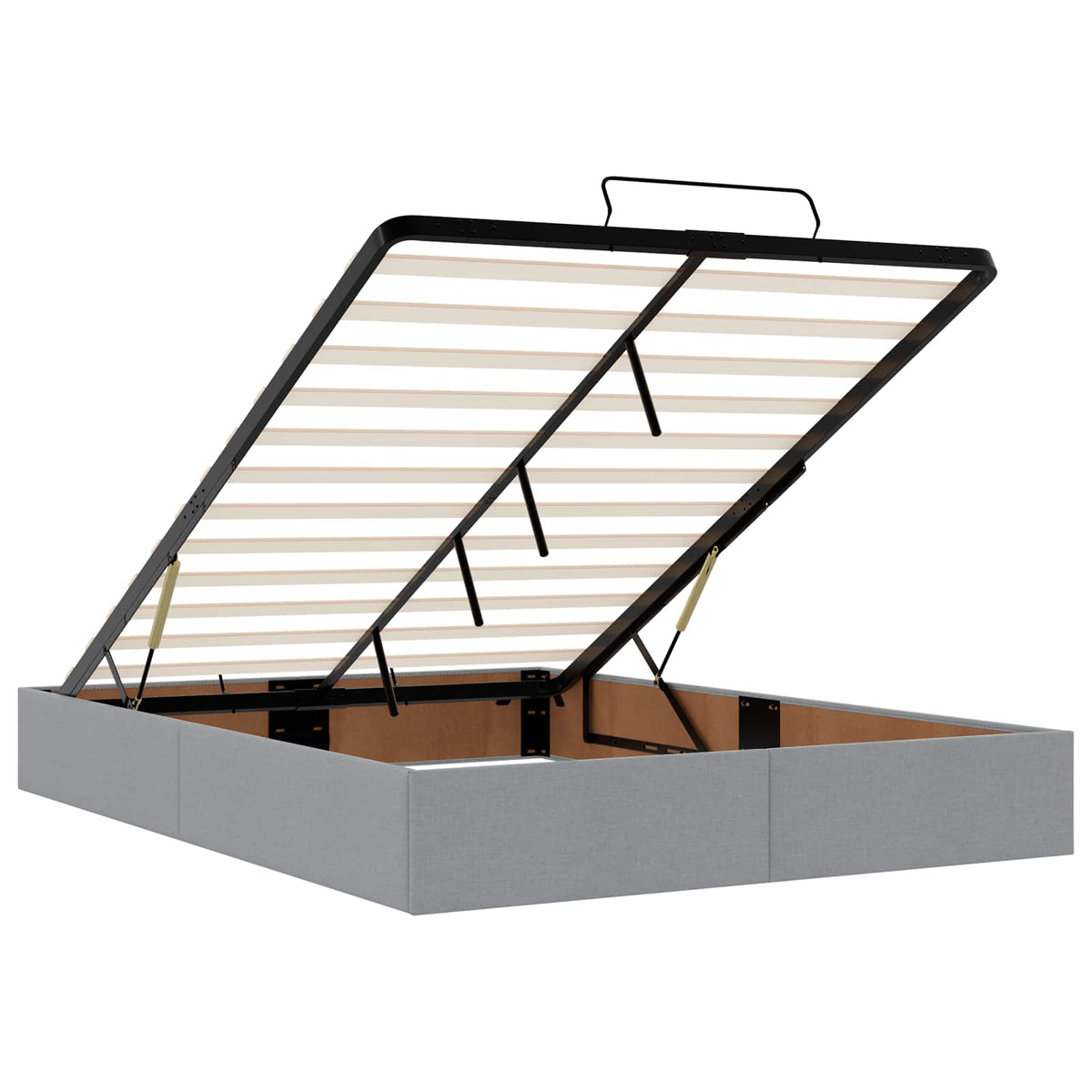 Krevet od pjene s madracem i LED-om Svjetlosiva 160 x 200 cm