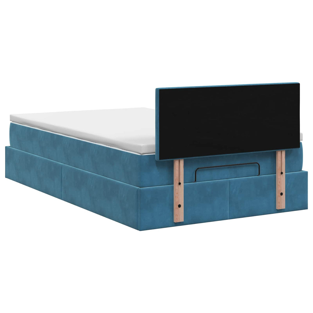 Krevet od pjene s madracem i LED-om Tamno plava 120 x 190 cm